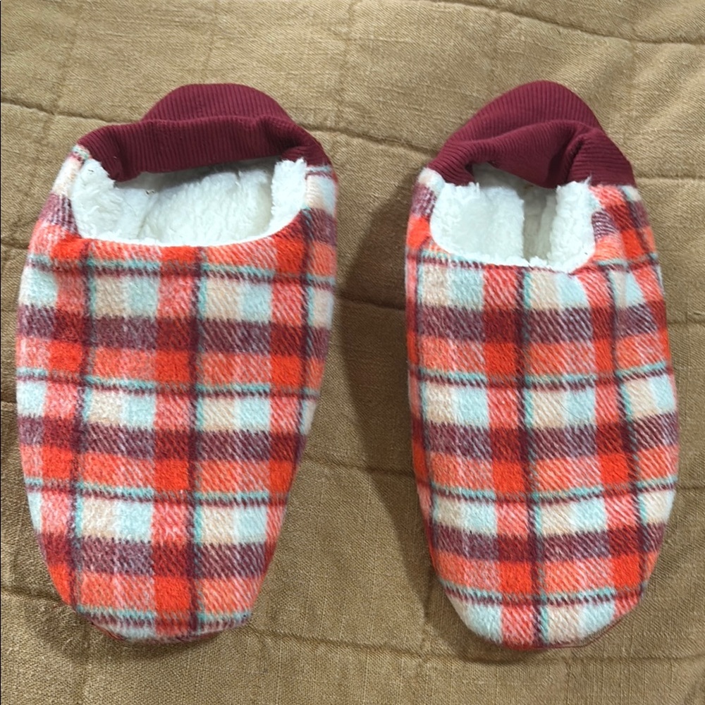 Plaid House Slippers